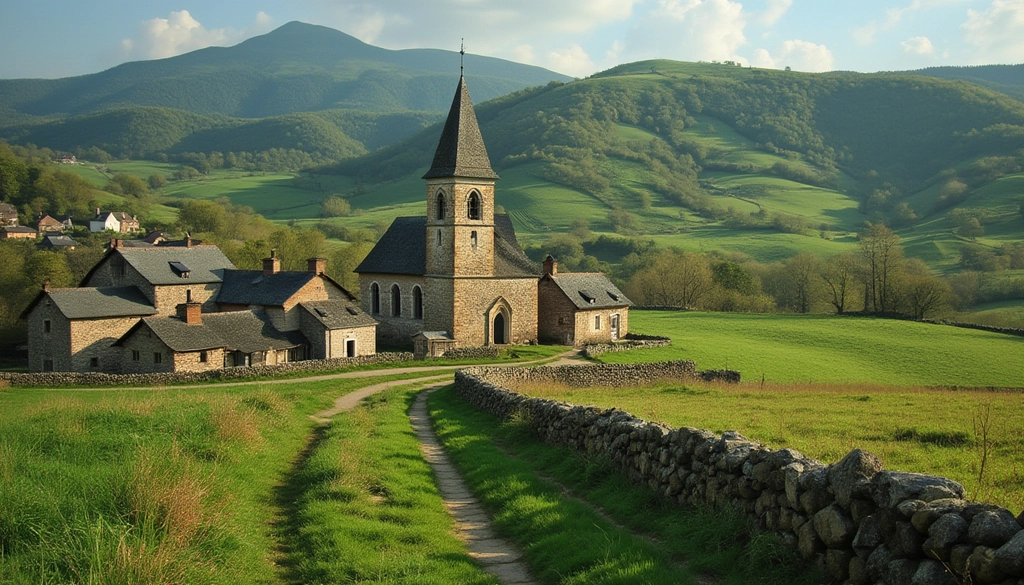 奧弗涅(Auvergne)小村落 奧弗涅(Auvergne)小村落