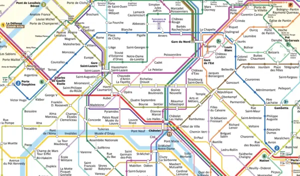 小巴黎地鐵部分範圍