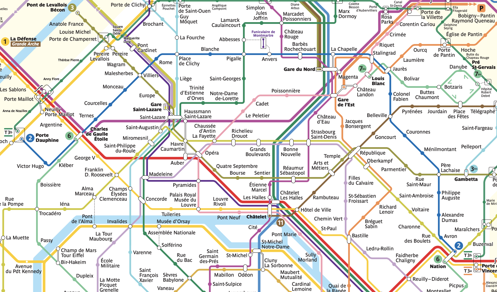 小巴黎地鐵部分範圍