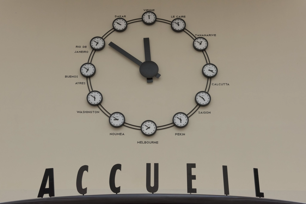 巴黎航空博物館的世界各地時鐘