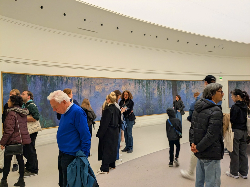 橘園美術館 (Musée de l'Orangerie) 的莫內「睡蓮」作品