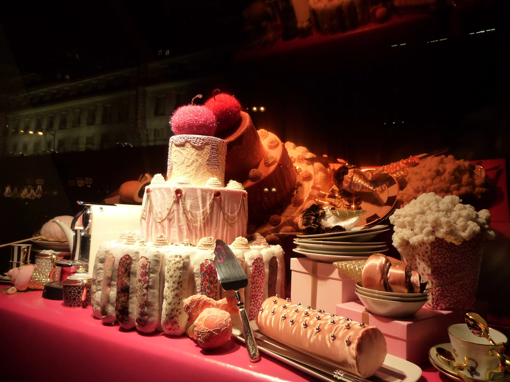 巴黎百貨公司的聖誕櫥窗