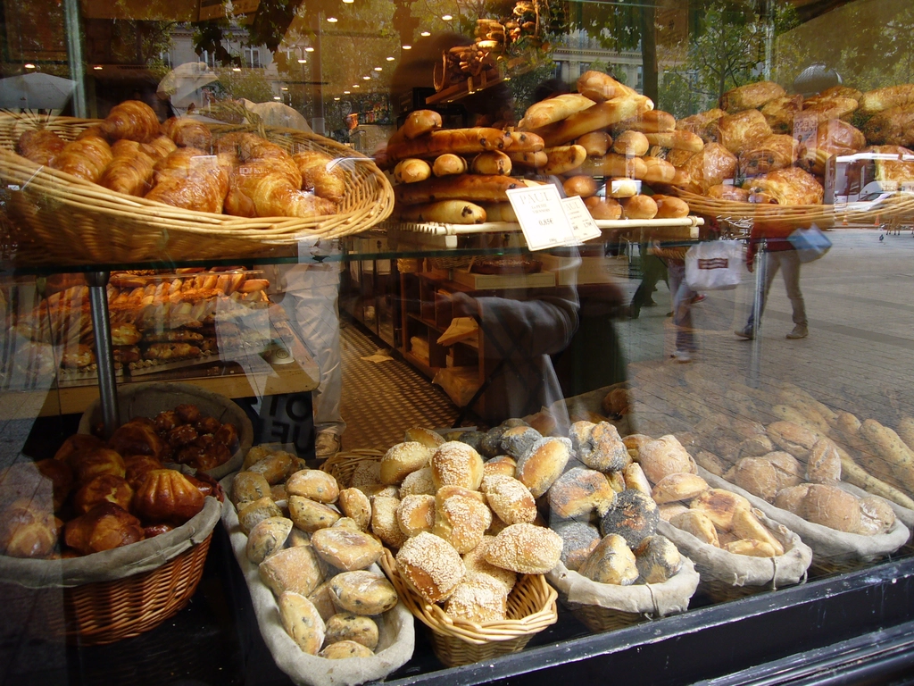 巴黎的麵包店櫥窗