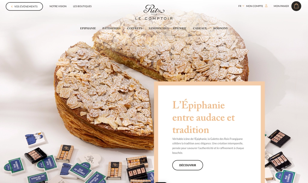 Ritz Paris Le Comptoir 糕餅店的2026年國王餅