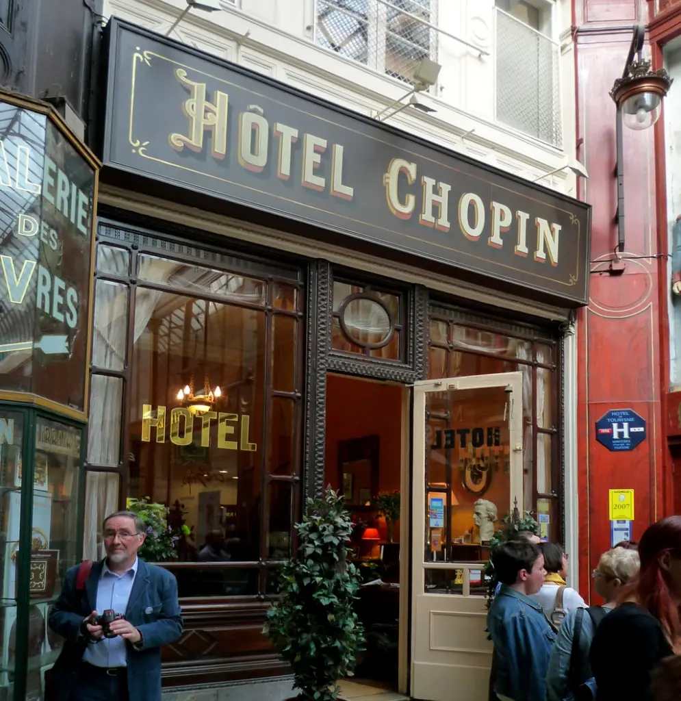巴黎拱廊街裡的蕭邦旅館