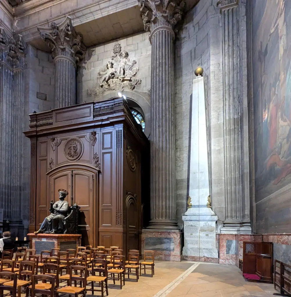 巴黎聖敘爾比斯教堂 Église Saint-Sulpice 的科學日晷子午線方尖碑